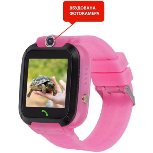Смарт-часы AmiGo GO007 FLEXI GPS Pink: Тип гаджета Детские смарт часы