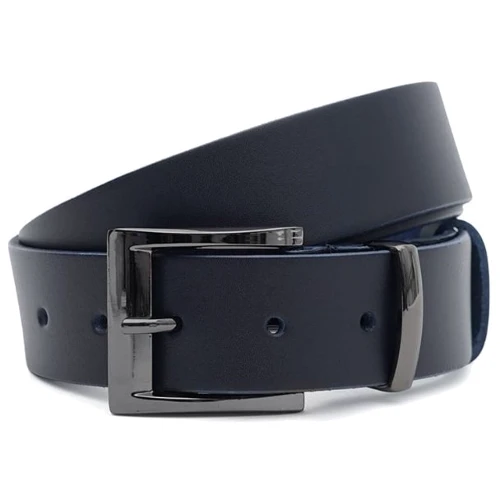 Чоловічий ремінь Borsa Leather синій (125vfx88-navy)