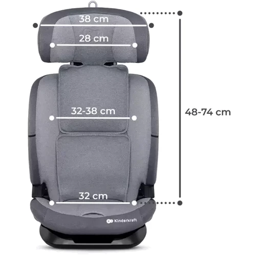 Автокресло Kinderkraft Oneto3 i-Size Cool Grey (KCONE300GRY0000) фото 14