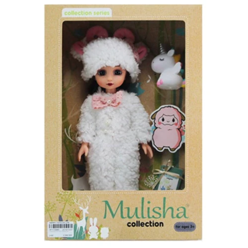 Кукла Bambi в плюшевом костюме QJ097B с единорогом