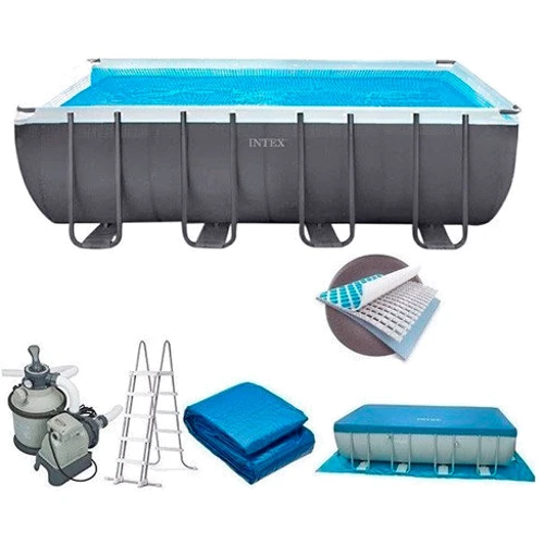 Каркасный бассейн Intex 26356, 549 х 274 х 132 см (4 500 л/час, лестница, тент, подстилка) фото 5