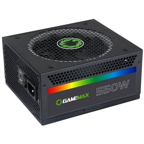 Блок питания GameMax RGB550: Модульные (съемные) кабеля Есть