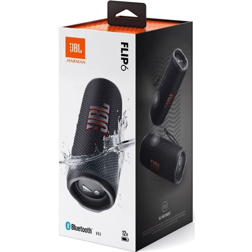 Акустика JBL Flip 6 Black (JBLFLIP6BLKEU): Питание Li-ion аккумулятор