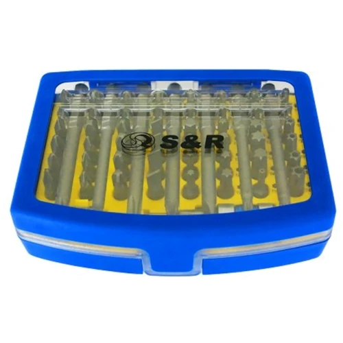 Набор бит с битодержателем S&R 57 шт. (251512757)