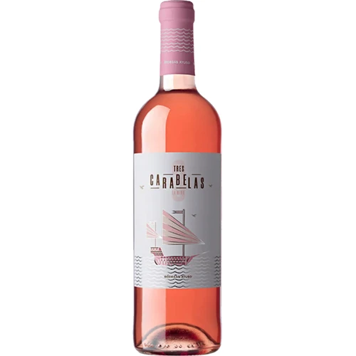 Вино Tres Carabelas La Nina Rosado La Mancha DO сухе рожеве 12 % 0.75 л (STA8410479022304)