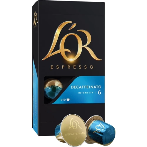 Кава в капсулах L'OR Espresso Decaffeinato шоубокс 100х5.2 г (8711000360194): Вага нетто 520 г