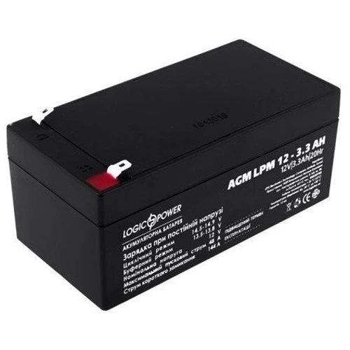LogicPower LPM 12В 3.3 Ач (6549): Тип Аккумулятор
