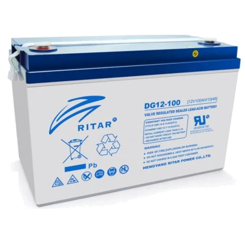 RITAR DG12-100 12V / 100Ah GEL BATTERY: Тип GEL