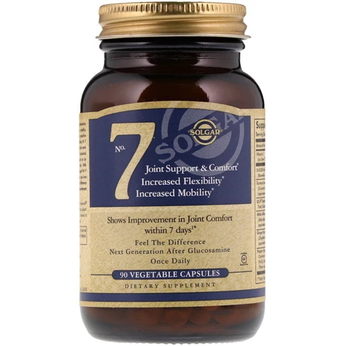 Solgar No 7, Joint Support & Comfort, Зміцнення суставів 90 Veggie Caps
