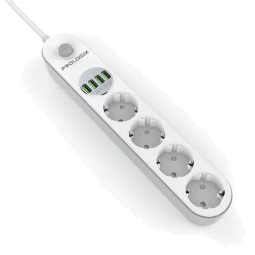Мережевий фільтр ProLogix Premium PR-SE4432W (PR-SE4432W): Кількість розеток, шт 4