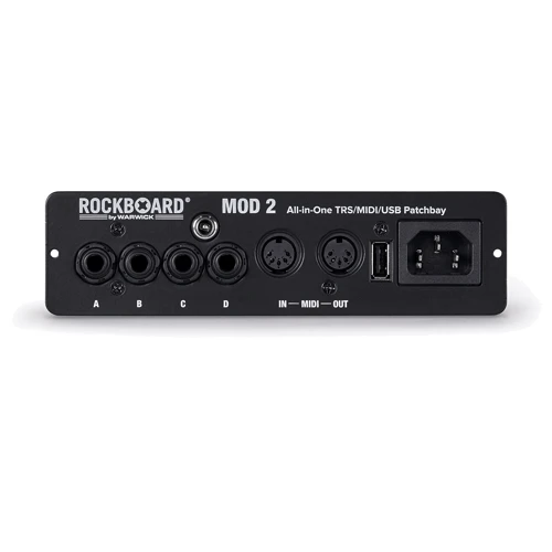 Педалборд ROCKBOARD RBO B MOD 2 V2 - All-in-One TRS, Midi & USB Patchbay