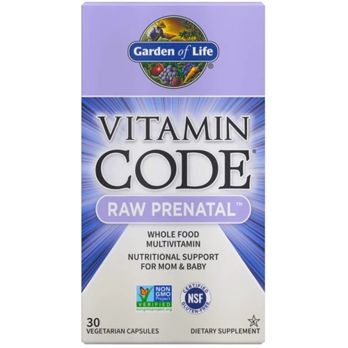 Garden of Life RAW Prenatal Vitamin Code Сырые витамины для беременных 30 вегакапсул