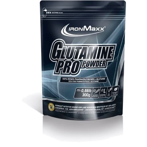 Амінокислота для спорту IronMaxx Glutamine Pro Powder 300 g / 60 servings / Unflavored