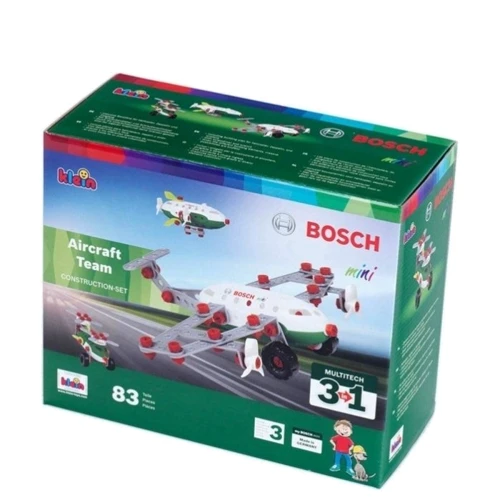 Строительный набор 3-в-1, конструктор авиационная команда Klein Bosch 3 in 1 Aircraf