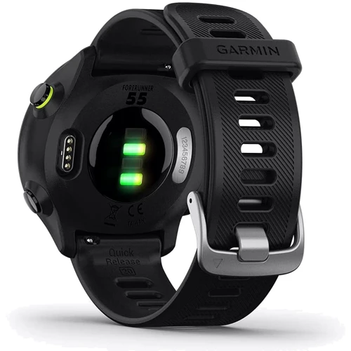 Смарт-часы Garmin Forerunner 55 Black (010-02562-00): Фитнес-функции Подсчет калорий, Скорость движения, Шагомер, Пульсоксиметр, Пульсометр
