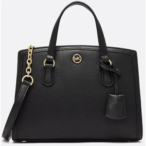 Женская сумка тоут Michael Kors CHANTAL SM MSGR черная (30F2G7CM1T001)