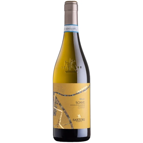 Вино Sartori Soave Classico Sella DOC, біле, напівсухе, 12.5% 0.75л (MAR8005390002100)