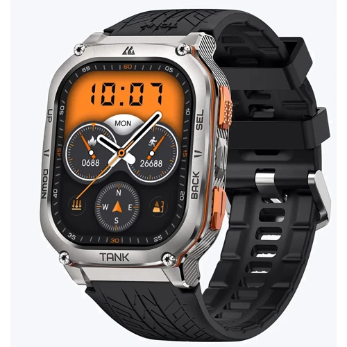 Смарт-годинник Kospet Tank M3 Ultra Silver Silicone Basic: Види спорту Плавання, Велоспорт, Біг