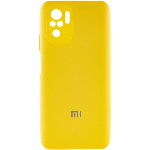 Чехол для телефонов Mobile Case Silicone Cover Shield Camera Yellow for Xiaomi Redmi Note 10 / Note 10s