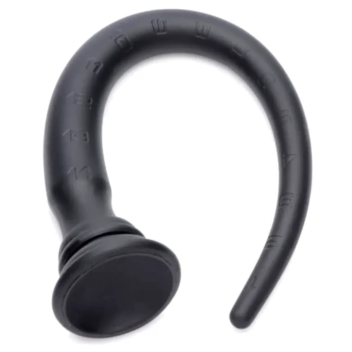 Гибкий силиконовый анальный стимулятор Hosed 15" S Tapered Silicone Hose (чёрный)
