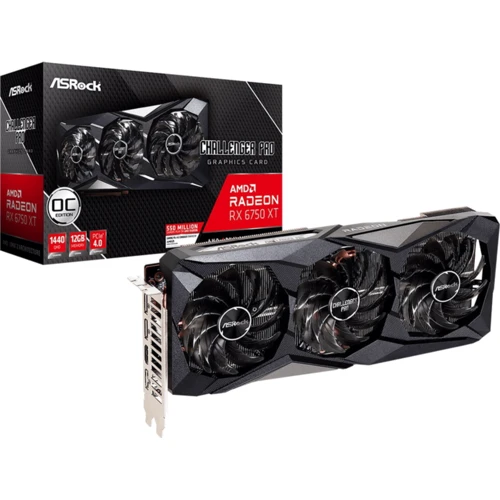 Видеокарта ASRock AMD Radeon RX 6750 XT Challenger Pro 12GB OC (RX6750XT CLP 12GO): Назначение Геймерские