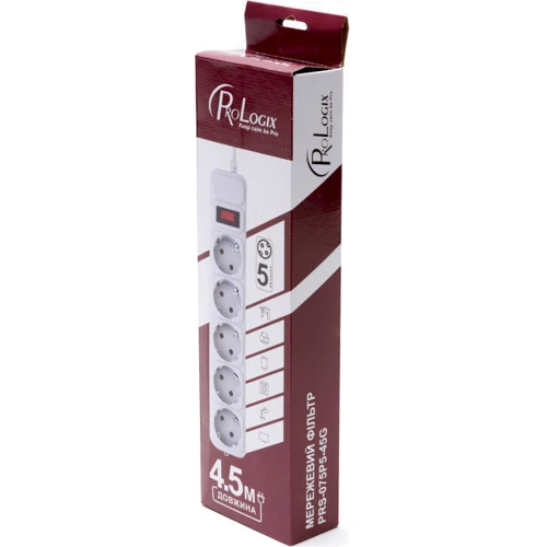 Мережевий фільтр ProLogix (PRS-075P5-45G): Тип Сетевые фильтры
