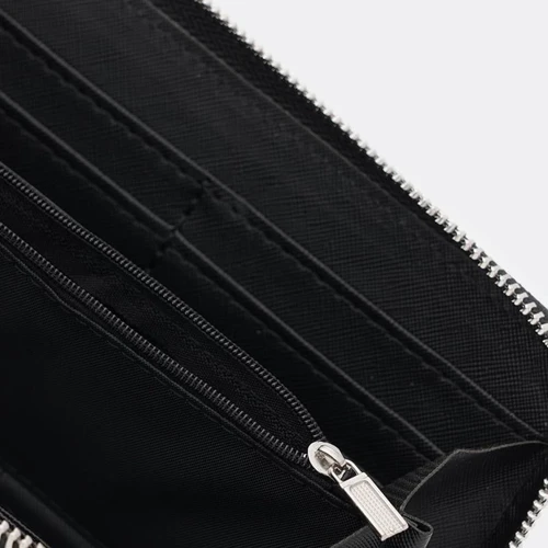 Женский кошелек Borsa Leather черный (K1S312-1a-black): Формат кошелька Горизонтальный