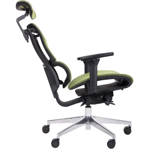 Кресло AMF Agile Black Alum Green (544870): Регулировки Угол наклона спинки, Угол наклона сиденья, Глубина сиденья, Высота сиденья