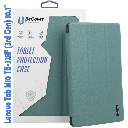 Аксессуар для планшетных ПК BeCover Smart Case Dark Green for Lenovo Tab M10 TB328F (3rd Gen) 10.1" (708283)