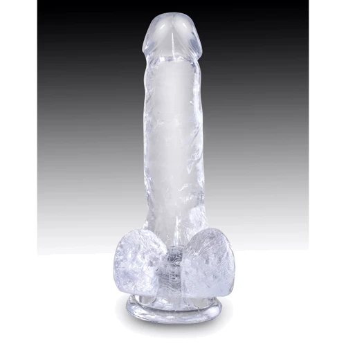 Фаллоимитатор Pipedream King Cock Clear 6" Cock with Balls (PD575220)