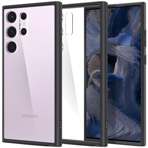 Аксессуар для смартфона Spigen Ultra Hybrid Matte Black (ACS05618) for Samsung S918 Galaxy S23 Ultra: Пленка в комплекте нет