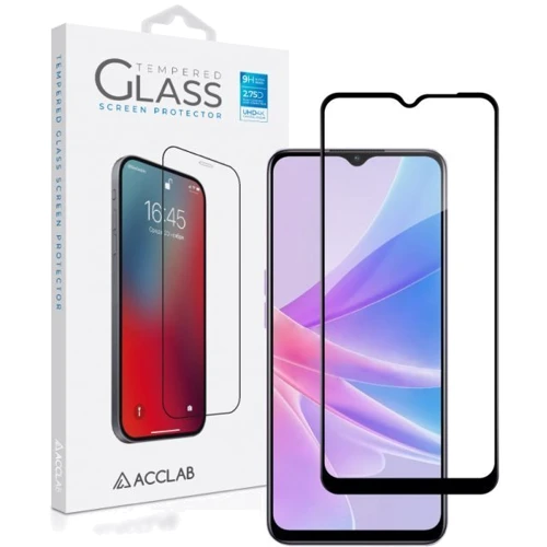Аксессуар для смартфона ACCLAB Tempered Glass Full Glue Black for Oppo A58: Совместимость Oppo A58