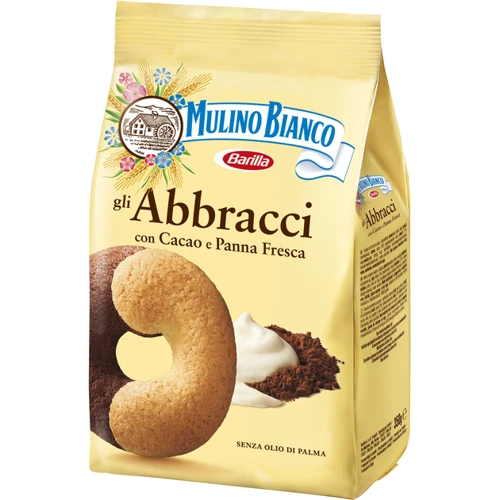 Печенье Mulino Bianco Abbracci шоколадно-молочное 350 г (8076809574082) фото 2