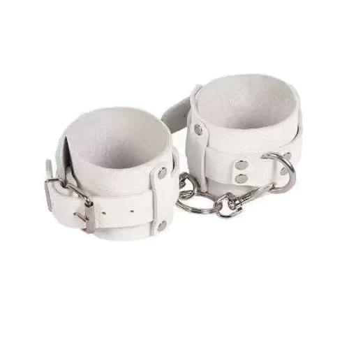 Наручники Leather Dominant Hand Cuffs, white