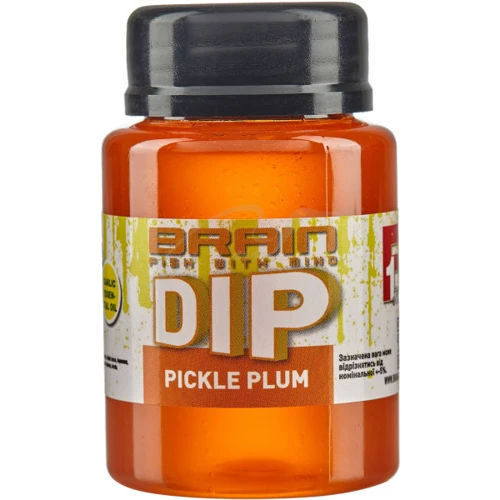 Приманка и прикормка Дип Brain fishing F1 Pickle Plum (слива с чесноком) 100ml (1858.04.19)