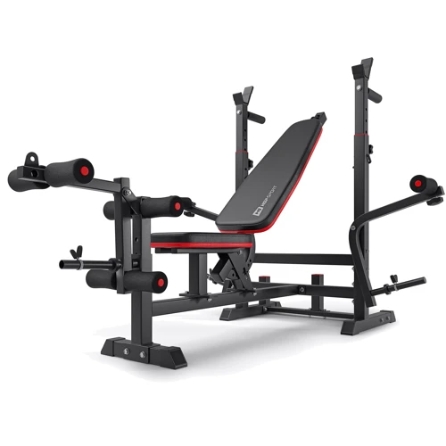 Скамья для жима и пресса Hop-Sport HS-1075 Pro с партой Скотта, со штангой и гантелями Premium 38 кг (00-G00000159): Тип скамьи универсальная