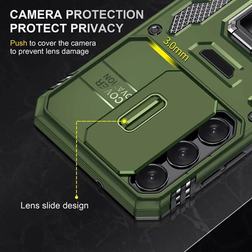 Чехол для телефонов Mobile Case Camshield Army Ring Army Green for Samsung S916 Galaxy S23 Plus: Совместимость Samsung S916 Galaxy S23 Plus
