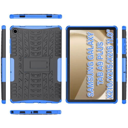 Аксессуар для планшетных ПК BeCover Armored Shockproof Case with Stand Blue for Samsung Galaxy Tab A9 Plus SM-X210/SM-X215/SM-X216 (710761): Цвет синий