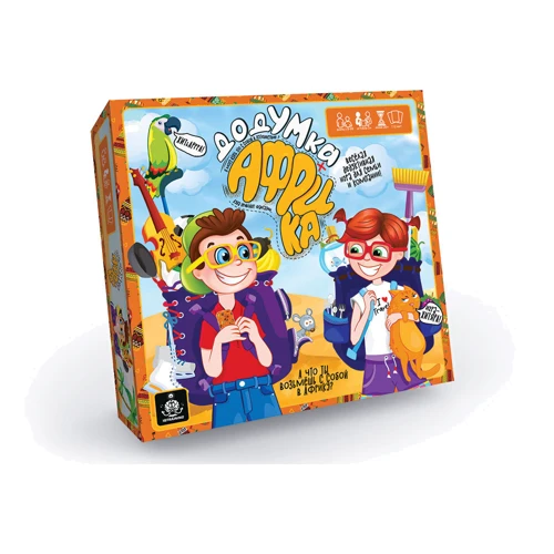 Карточная Развлекательная игра Danko Toys ДодУМка АФРИКА рус 18.5х18.5х4 см