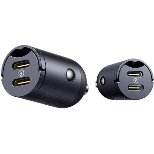 Зарядное устройство Baseus Car Charger 2xUSB-C Tiny Star Mini 30W Black (C00035001121-03): Сила тока 2.4А и более