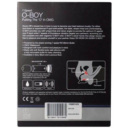 Массажер простаты Rocks Off O-Boy Black