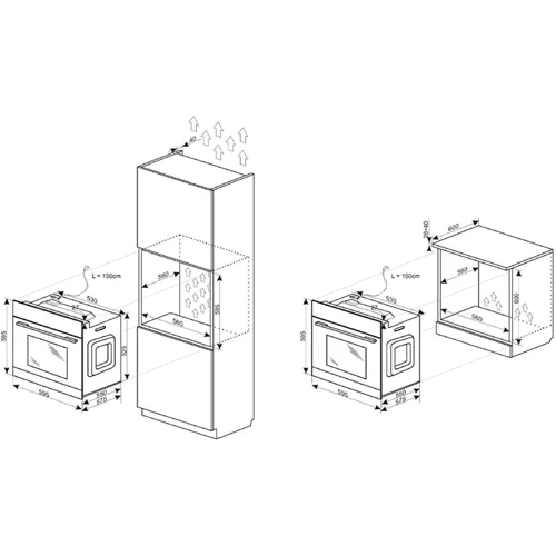 Духовой шкаф электрический Hansa FCGW683299 (комплект)