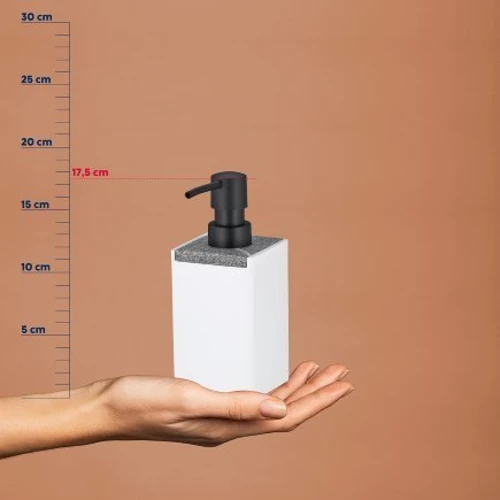 Дозатор для рідкого мила KELA Cube білий 300 мл (23694)