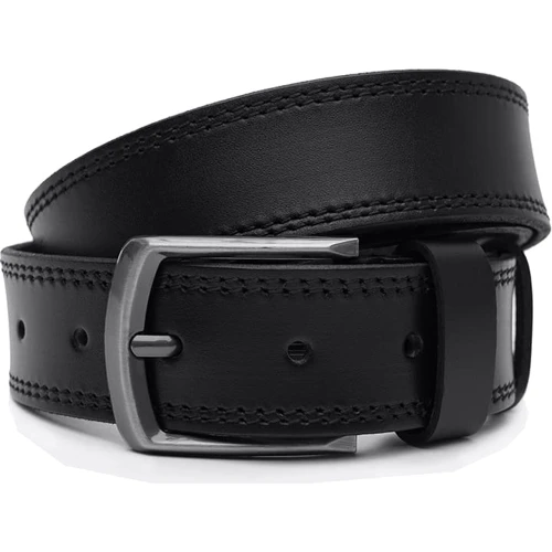 Чоловічий ремінь Borsa Leather чорний (V1125FX20-black)