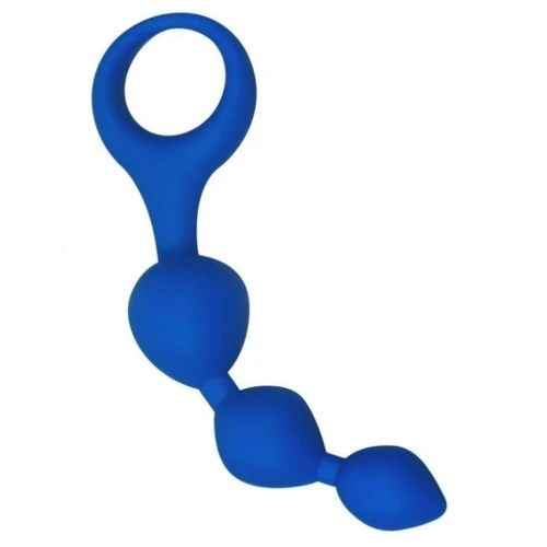 Анальные шарики Alive Triball Blue