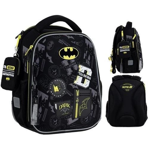 Набор Kite рюкзак + пенал + сумка для обуви 555 DC Batman (SET_DC25-555S) фото 25