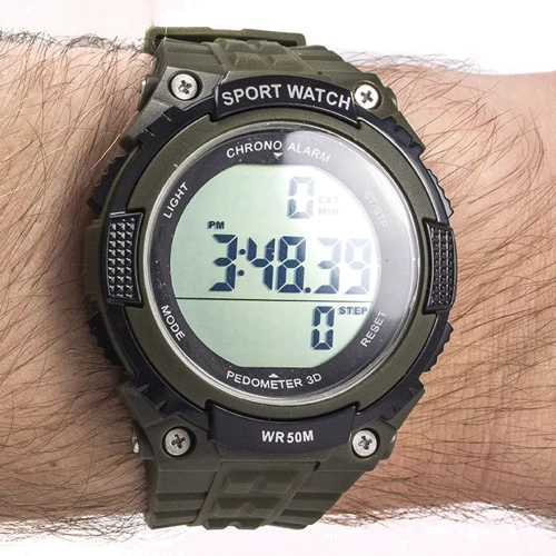 Наручний годинник Skmei 1112 Army Green: Тип циферблата Цифровий (електронний)