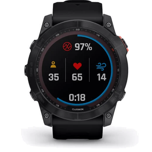 Смарт-часы Garmin Fenix 7X Solar Slate grey with black band (010-02541-01): Сенсорный экран есть