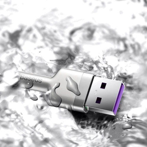 Кабель Baseus USB Cable to USB-C Cafule Metal 40W 1m Green (CATJK-A06) фото 3