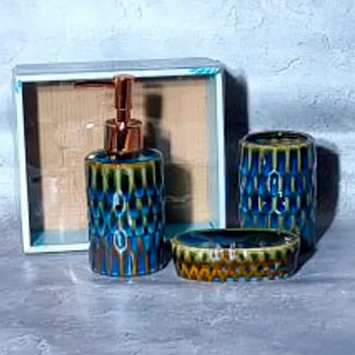 Набір для ванної кімнати S&T ONE 3 ін. (899-1): Тип Підставка для зубних щіток, Мильниця, Дозатор для мила